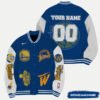 NBA Golden State Warriors Name Number Varsity Jacket, Baseball Jacket - bazzada Store
