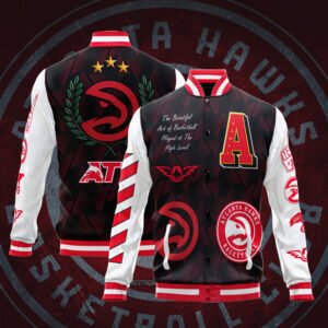 NBA Atlanta Hawks Varsity Jacket, Baseball Jacket V1 - bazzada Store