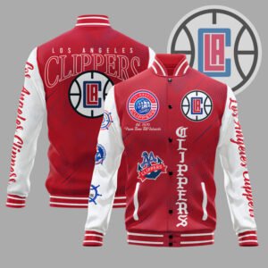 NBA Los Angeles Clippers Varsity Jacket, Baseball Jacket V2 - bazzada Store