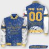 NBA Golden State Warriors Premium Name Number Varsity Jacket, Baseball Jacket - bazzada Store