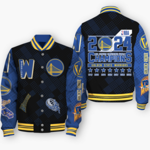 NBA Golden State Warriors Champions Western Conference Varsity Jacket, Baseball Jacket - bazzada Store