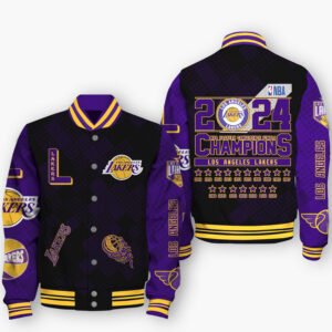 NBA Los Angeles Lakers Champions Western Conference Varsity Jacket, Baseball Jacket - bazzada Store