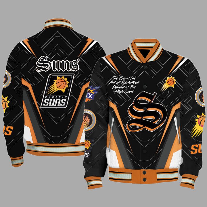 NBA Phoenix Suns Varsity Jacket, Baseball Jacket V2 - bazzada Store
