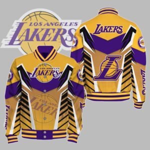 NBA Los Angeles Lakers Varsity Jacket, Baseball Jacket V3 - bazzada Store