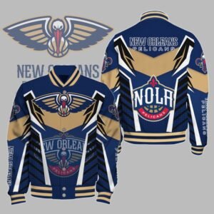 NBA New Orleans Pelicans Varsity Jacket, Baseball Jacket V3 - bazzada Store
