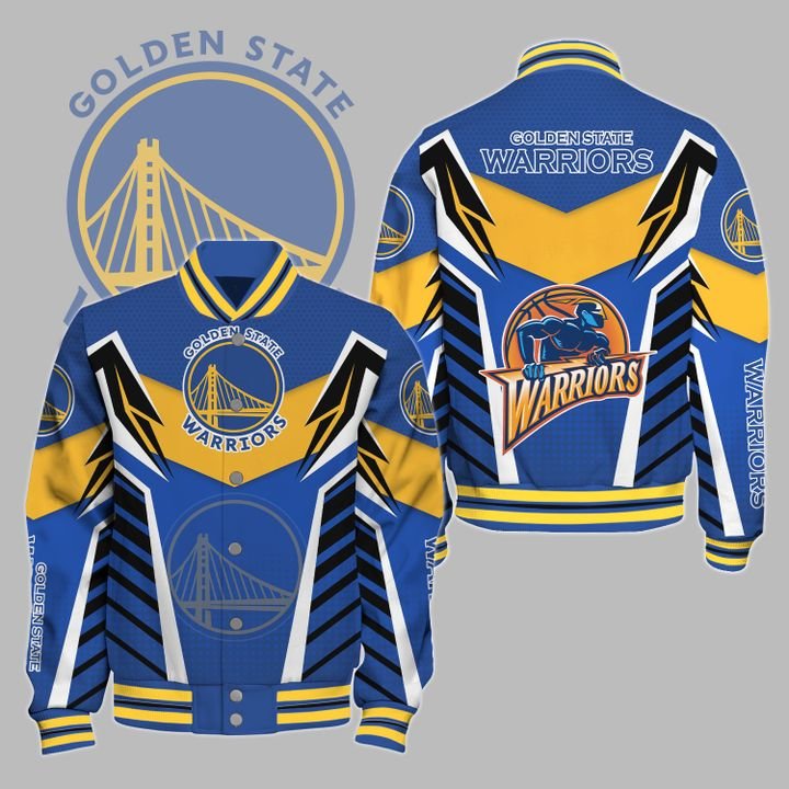 NBA Golden State Warriors Varsity Jacket, Baseball Jacket V3 - bazzada Store