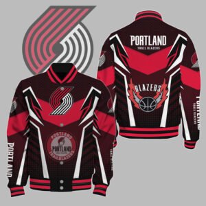 NBA Portland Trail Blazers Varsity Jacket, Baseball Jacket V3 - bazzada Store