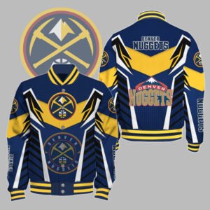 NBA Denver Nuggets Varsity Jacket, Baseball Jacket V3 - bazzada Store