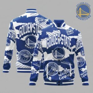 Golden State Warriors National Basketball Association Varsity Jacket, Baseball Jacket - bazzada Store
