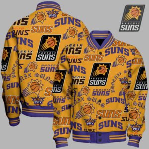 Phoenix Suns National Basketball Association Varsity Jacket, Baseball Jacket V2 - bazzada Store
