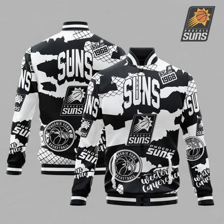 Phoenix Suns National Basketball Association Varsity Jacket, Baseball Jacket - bazzada Store