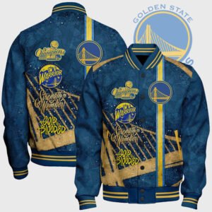 Golden State Warriors - Nba Aop Varsity Jacket, Baseball Jacket - bazzada Store