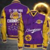 Nba Los Angeles Lakers 17X Champions Print Varsity Jacket, Baseball Jacket - bazzada Store