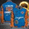 Nba New York Knicks 2X Champions Print Varsity Jacket, Baseball Jacket - bazzada Store