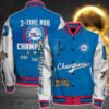 Nba Philadelphia 76Ers 3X Champions Print Varsity Jacket, Baseball Jacket - bazzada Store