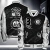 Nba Brooklyn Nets National Basketball Association Varsity Jacket, Baseball Jacket V2 - bazzada Store