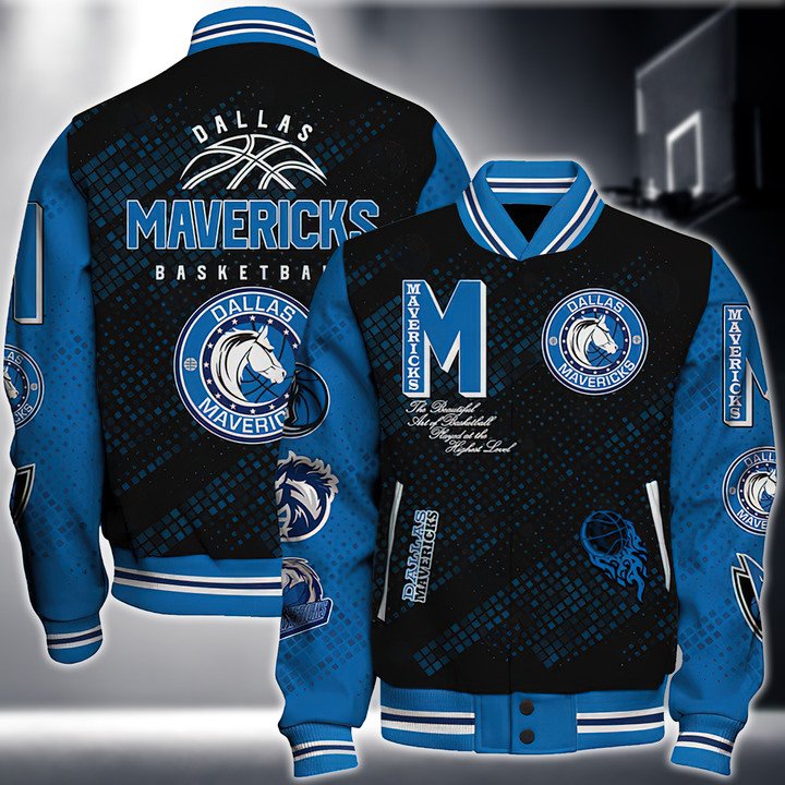 Nba Dallas Mavericks National Basketball Association Varsity Jacket, Baseball Jacket V1 - bazzada Store