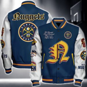 Nba Denver Nuggets National Basketball Association Varsity Jacket, Baseball Jacket V2 - bazzada Store