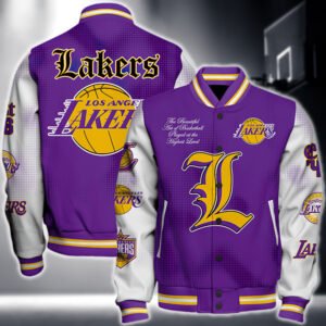 Nba Los Angeles Lakers National Basketball Association Varsity Jacket, Baseball Jacket V2 - bazzada Store