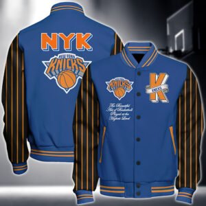 Nba New York Knicks National Basketball Association Varsity Jacket, Baseball Jacket - bazzada Store