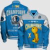 Nba Dallas Mavericks Champions Print Varsity Jacket, Baseball Jacket - bazzada Store
