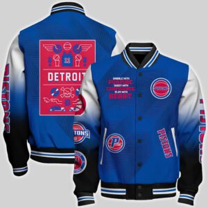 Detroit Pistons National Basketball Association Aop Varsity Jacket, Baseball Jacket - bazzada Store