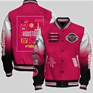 Houston Rockets National Basketball Association Aop Varsity Jacket, Baseball Jacket - bazzada Store