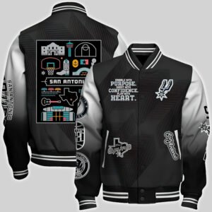San Antonio Spurs National Basketball Association Aop Varsity Jacket, Baseball Jacket - bazzada Store