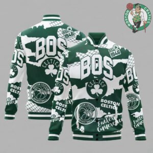 Boston Celtics National Basketball Association Varsity Jacket, Baseball Jacket - bazzada Store
