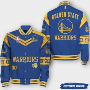 NBA Golden State Warriors Classic V2 Varsity Jacket, Baseball Jacket - bazzada Store