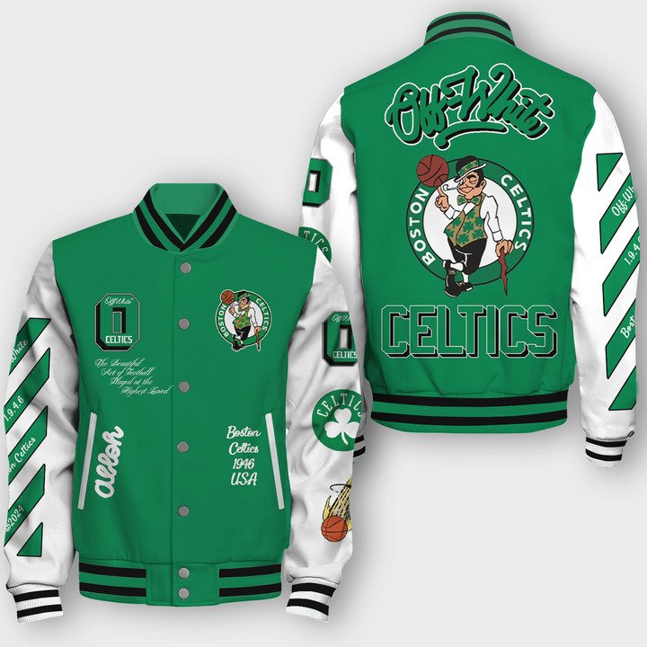 NBA Boston Celtics O W Varsity Jacket, Baseball Jacket - bazzada Store