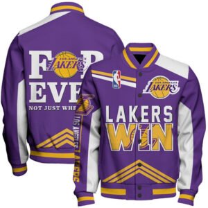 NBA Los Angeles Lakers For Ever Varsity Jacket, Baseball Jacket - bazzada Store