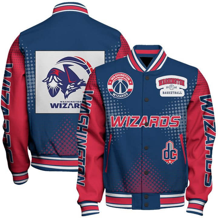 Washington Wizards NBA Varsity Jacket, Baseball Jacket - bazzada Store