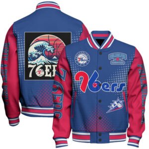 Philadelphia 76Ers NBA Varsity Jacket, Baseball Jacket - bazzada Store