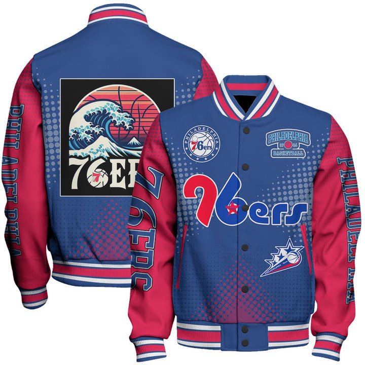 Philadelphia 76Ers NBA Varsity Jacket, Baseball Jacket - bazzada Store