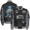 Brooklyn Nets NBA Varsity Jacket, Baseball Jacket - bazzada Store