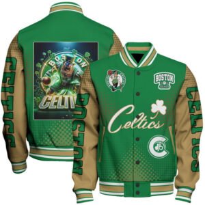 Boston Celtics NBA Varsity Jacket, Baseball Jacket - bazzada Store