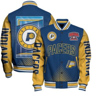 Indiana Pacers NBA Varsity Jacket, Baseball Jacket - bazzada Store