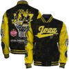 Utah Jazz - National Basketball Association Logo Varsity Jacket, Baseball Jacket - bazzada Store