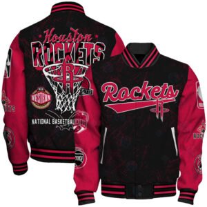 Houston Rockets - National Basketball Association Logo Varsity Jacket, Baseball Jacket - bazzada Store