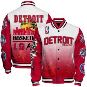 Nba Detroit Pistons - National Basketball Association Aop Varsity Jacket, Baseball Jacket - bazzada Store