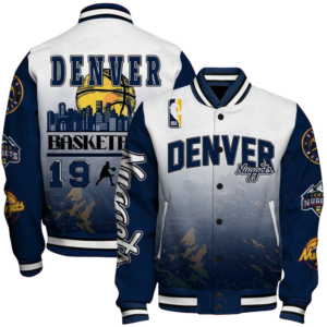 Nba Denver Nuggets - National Basketball Association Aop Varsity Jacket, Baseball Jacket - bazzada Store