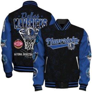 Dallas Mavericks - National Basketball Association Logo Varsity Jacket, Baseball Jacket - bazzada Store