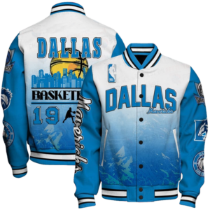 Nba Dallas Mavericks - National Basketball Association Aop Varsity Jacket, Baseball Jacket - bazzada Store