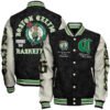 Boston Celtics NBA Team Logo Sport Pattern Style Varsity Jacket, Baseball Jacket - bazzada Store
