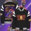 LeBron James 40K Point Los Angeles Lakers Varsity Jacket, Baseball Jacket - bazzada Store