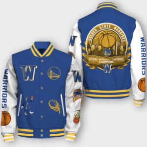 NBA Golden State Warriors Champions Premium Varsity Jacket, Baseball Jacket 0301 - bazzada Store