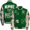Milwaukee Bucks - National Basketball Association Print Varsity Jacket, Baseball Jacket - bazzada Store