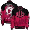 NBA Chicago Bulls Team Logo Sport Pattern Varsity Jacket, Baseball Jacket - bazzada Store
