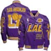 Los Angeles Lakers Team Logo Sport Pattern Classic Varsity Jacket, Baseball Jacket - bazzada Store